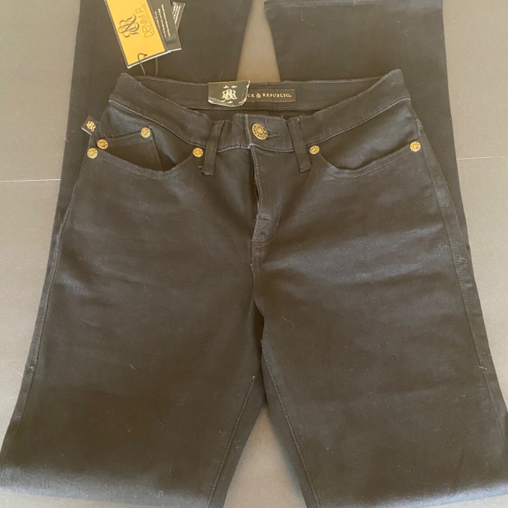 ROCK & REPUBLIC BLACK JEANS - Picture 4 of 7